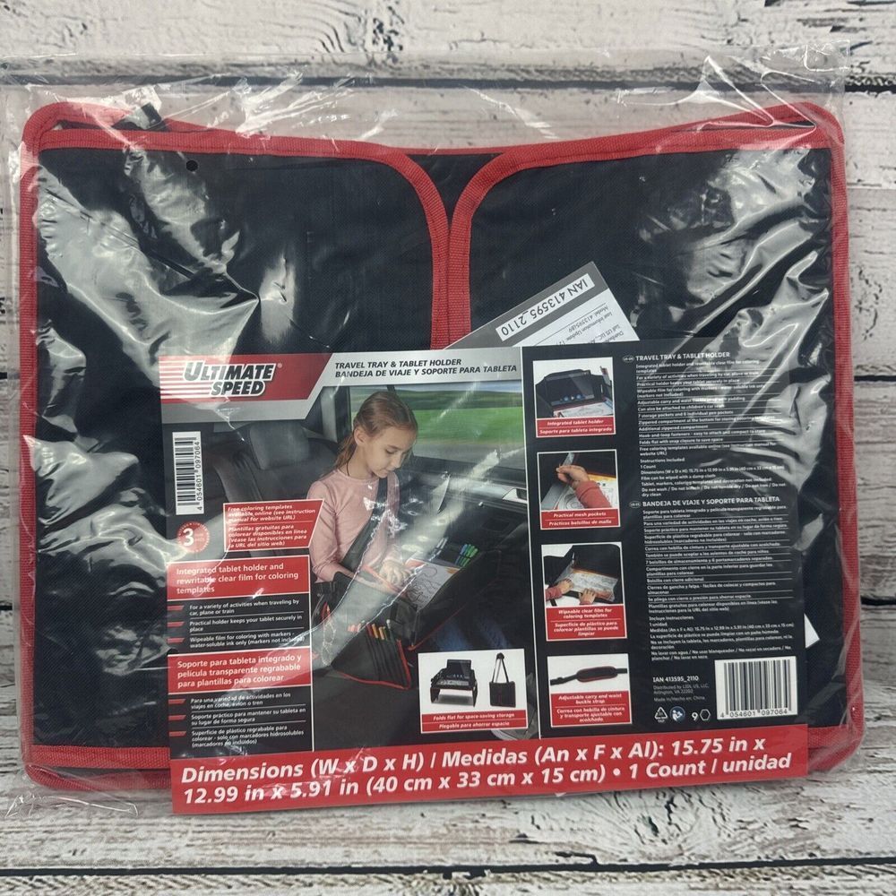 Ultimate Speed Travel Tray &‎ Tablet Holder Portable Car Seat Activity
